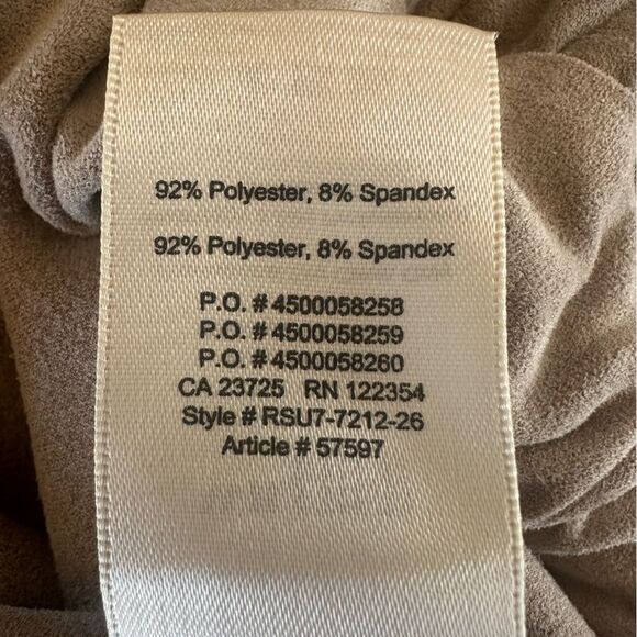 Wilfred Free Aritzia Suede Mini Skirt Taupe Beige Women’s Small - Picture 5 of 6